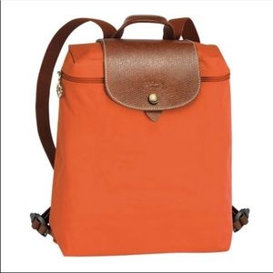 Longchamp Orange Backpack